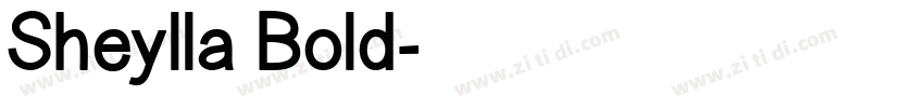Sheylla Bold字体转换